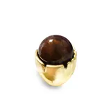Grande Anello Elastico Tondo con Pietra in Resina — foto 3