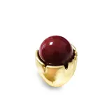 Grande Anello Elastico Tondo con Pietra in Resina — foto 4
