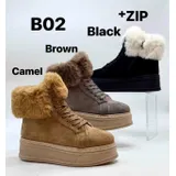 Sneakers Alte Donna Autunno/Inverno Made in Cina Quotidiano Vari Colori Plateau Anteriore Tonda — foto 1