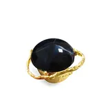 Grande Anello Elastico Irregolare con Pietra in Resina — foto 5