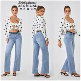 Jeans(D) Genere Jeans Larghi Donna Quattro stagioni Made in Cina Tempo libero Colore Unico Standard — foto 1