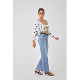 Jeans(D) Genere Jeans Larghi Donna Quattro stagioni Made in Cina Tempo libero Colore Unico Standard — foto 3