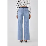 Jeans(D) Genere Jeans Larghi Donna Quattro stagioni Made in Cina Tempo libero Colore Unico Standard — foto 4