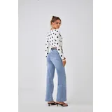 Jeans(D) Genere Jeans Larghi Donna Quattro stagioni Made in Cina Tempo libero Colore Unico Standard — foto 5