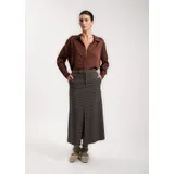 Gonna lunga Donna Autunno/Inverno Made in Italia Quotidiano Vari Colori Standard Quadri Polliammide — foto 3
