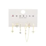 Set di 6pz Orecchini Diversi con Zirconi — foto 3