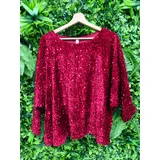 T-Shirt & Top(D) Genere T-Shirt Donna Quattro stagioni Made in Italia Da festa Vari Colori Standard Mimetico Natale — foto 1