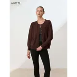 Cardigan Cardigan Donna Autunno/Inverno Made in Cina Quotidiano Vari Colori Oversize Monocromo — foto 1