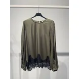 Camicia Camicia Donna Quattro stagioni Made in Italia Quotidiano Vari Colori Standard Pizzo Viscosa — foto 8