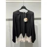 Camicia Camicia Donna Quattro stagioni Made in Italia Quotidiano Vari Colori Standard Pizzo Viscosa — foto 3