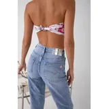 Jeans(D) Genere Jeans Larghi Donna Quattro stagioni Made in Cina Tempo libero Colore Unico Standard — foto 4