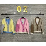 Maglierie&Felpe(D) Genere Cardigan Cardigan Donna Inverno Made in Italia Quotidiano Vari Colori Standard Multicolore — foto 1