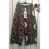 Pantaloni(D) Genere Pantaloni Donna Autunno/Inverno Made in Italia Tempo libero Colori Casuale Curvy(taglie forti) Fiori Poliestere — foto 8