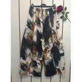 Pantaloni(D) Genere Pantaloni Donna Autunno/Inverno Made in Italia Tempo libero Colori Casuale Curvy(taglie forti) Fiori Poliestere — foto 3
