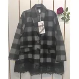 Giacche(D) Genere Giacca di Pile Cappotti Donna Autunno/Inverno Made in Italia Tempo libero Colori Casuale Curvy(taglie forti) Monocromo — foto 1