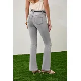 Jeans(D) Genere Jeans Larghi Donna Quattro stagioni Made in Cina Tempo libero Colore Unico Petite — foto 4