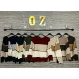 Maglierie&Felpe(D) Genere Pullover Pullover Donna Inverno Made in Italia Quotidiano Vari Colori Standard Righe — foto 1