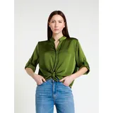 Camicie(D) Genere Camicia Camicia Donna Quattro stagioni Made in Italia Quotidiano Colore Unico Standard Pelle — foto 5
