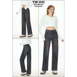 Jeans(D) Genere Jeans Larghi Donna Quattro stagioni Made in Cina Tempo libero Colore Unico Standard — foto 1