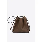 Borse in Pelle Genere Borsa Spalla Donna Quattro stagioni Made in Italia Quotidiano Colore Unico — foto 5