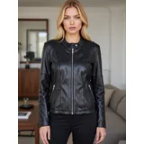 Giacche(D) Genere Giacca a vento Giacca a Vento Donna Quattro stagioni Made in Cina Quotidiano Vari Colori Curvy(taglie forti) in pelle — foto 1