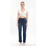 Jeans(D) Genere Jeans Skinny Donna Quattro stagioni Made in Cina Quotidiano Colore Unico Standard Monocromo — foto 1