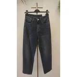 Jeans(D) Genere Jeans Larghi Donna Quattro stagioni Made in Cina Quotidiano Colore Unico Standard Monocromo — foto 4