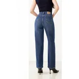 Jeans(D) Genere Jeans Larghi Donna Quattro stagioni Made in Cina Quotidiano Colore Unico Standard Monocromo — foto 3