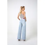 Jeans(D) Genere Jeans Larghi Donna Quattro stagioni Made in Cina Tempo libero Colore Unico Standard — foto 5