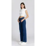 Jeans(D) Genere Jeans Slim Fit Donna Quattro stagioni Made in Cina Quotidiano Colore Unico Standard Monocromo — foto 1