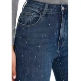 Jeans(D) Genere Jeans Slim Fit Donna Quattro stagioni Made in Cina Quotidiano Colore Unico Standard Monocromo — foto 4