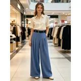 Pantaloni(D) Genere Pantaloni Donna Primavera/Estate Made in Italia Quotidiano Vari Colori Standard Monocromo Viscosa elastico — foto 1