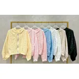 Giacca Leggere Giacca Donna Primavera Made in Italia Quotidiano Vari Colori Standard Fiori — foto 1