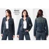 Giacca di Jeans Donna Primavera Made in Cina Quotidiano Colore Unico Standard — foto 1