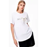 T-Shirt & Top(D) Genere T-Shirt Donna Primavera/Estate Made in Cina Quotidiano Vari Colori Standard Monocromo — foto 1