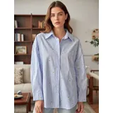 Camicie(D) Genere Camicia Camicia Casual Donna Primavera/Estate Made in Cina Quotidiano Vari Colori Standard Stampata Cotone — foto 3