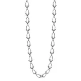 Collana Lunga a Catena con Maglie Ovali e Anellini Decorativi — foto 4