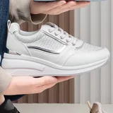 Sneakers basse Donna Primavera Made in Cina Tempo libero Vari Colori Plateau Anteriore Tonda — foto 4