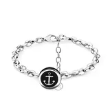 Bracciale da Uomo a Catena con Ancora/Timone — foto 1