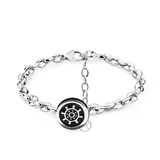 Bracciale da Uomo a Catena con Ancora/Timone — foto 3