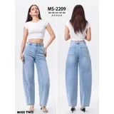 Jeans(D) Genere Jeans Larghi Donna Quattro stagioni Made in Cina Tempo libero Colore Unico Standard — foto 1