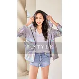 Giacche(D) Genere Giacca a vento Giacca a Vento Donna Primavera/Estate Made in Cina Quotidiano Vari Colori Standard Fiori — foto 3