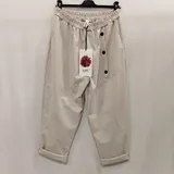 Pantaloni(D) Genere Pantaloni Donna Primavera/Estate Made in Italia Quotidiano Vari Colori Curvy(taglie forti) Monocromo — foto 1