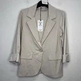Giacche(D) Genere Giacca Blazer Giacca Donna Quattro stagioni Made in Italia Quotidiano Colore Unico Standard Monocromo — foto 1