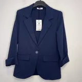 Giacche(D) Genere Giacca Blazer Giacca Donna Quattro stagioni Made in Italia Quotidiano Colore Unico Standard Monocromo — foto 3