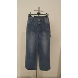 Jeans(D) Genere Jeans Larghi Donna Primavera/Estate Made in Cina Quotidiano Colore Unico Standard Monocromo — foto 3