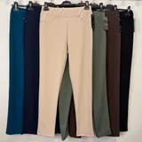 Curvy nome Genere Pantaloni Donna Quattro stagioni Made in Italia Quotidiano Vari Colori Standard Monocromo — foto 1