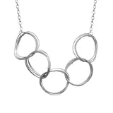Collana a Cinque Anelli Multicerchio Intrecciati — foto 4