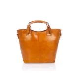 Borse in Pelle Genere Borsa a Mano Donna Quattro stagioni Made in Italia Quotidiano Colore Unico 1 colore Cerniera lampo — foto 1