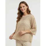 Maglierie&Felpe(D) Genere Felpa Pullover Donna Primavera/Estate Made in Italia Quotidiano Vari Colori Standard Pizzo — foto 5